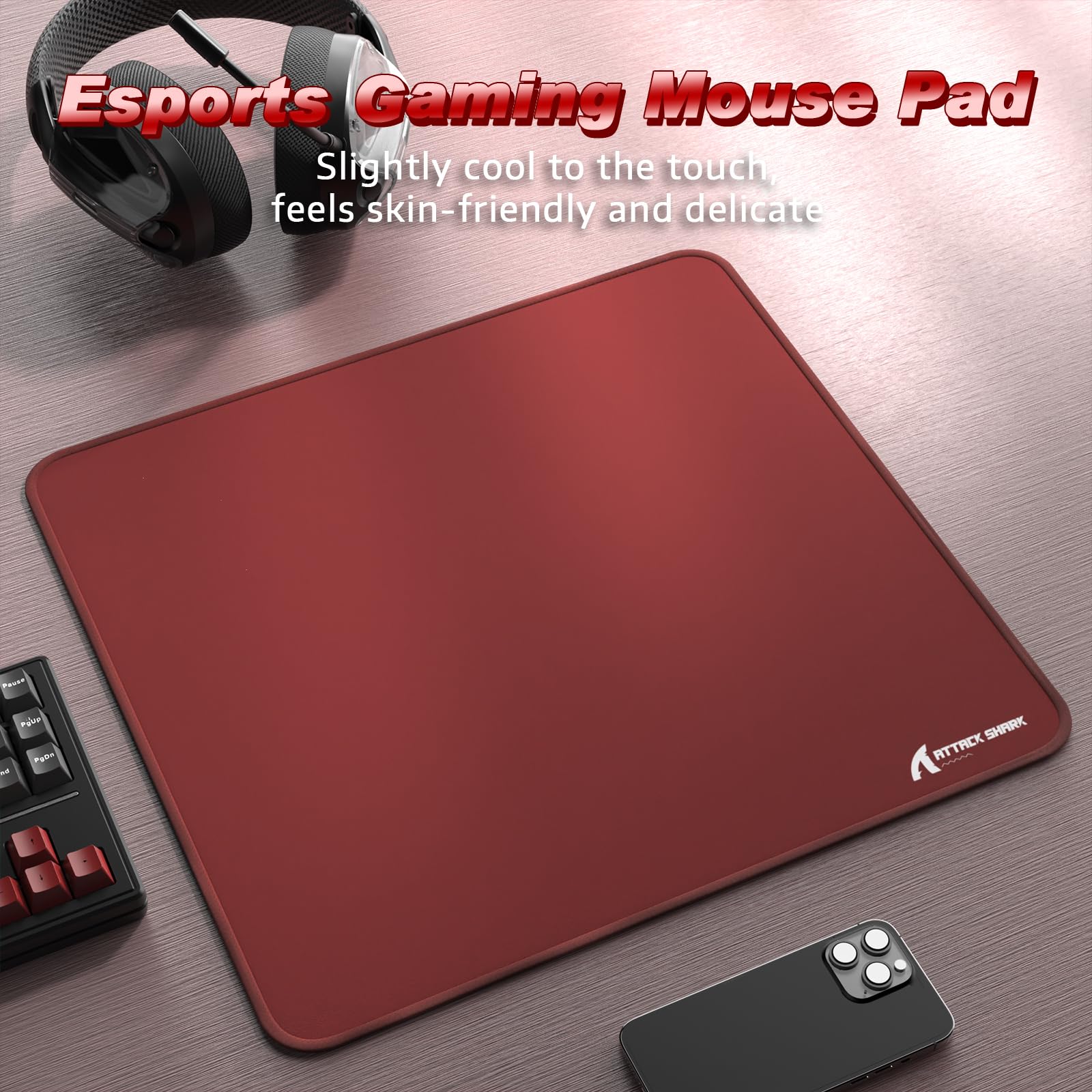 ATTACK SHARK CM02 Gaming Mouse Pad for Esports Speed Large Mouse mats for Desk Waterproof Surface