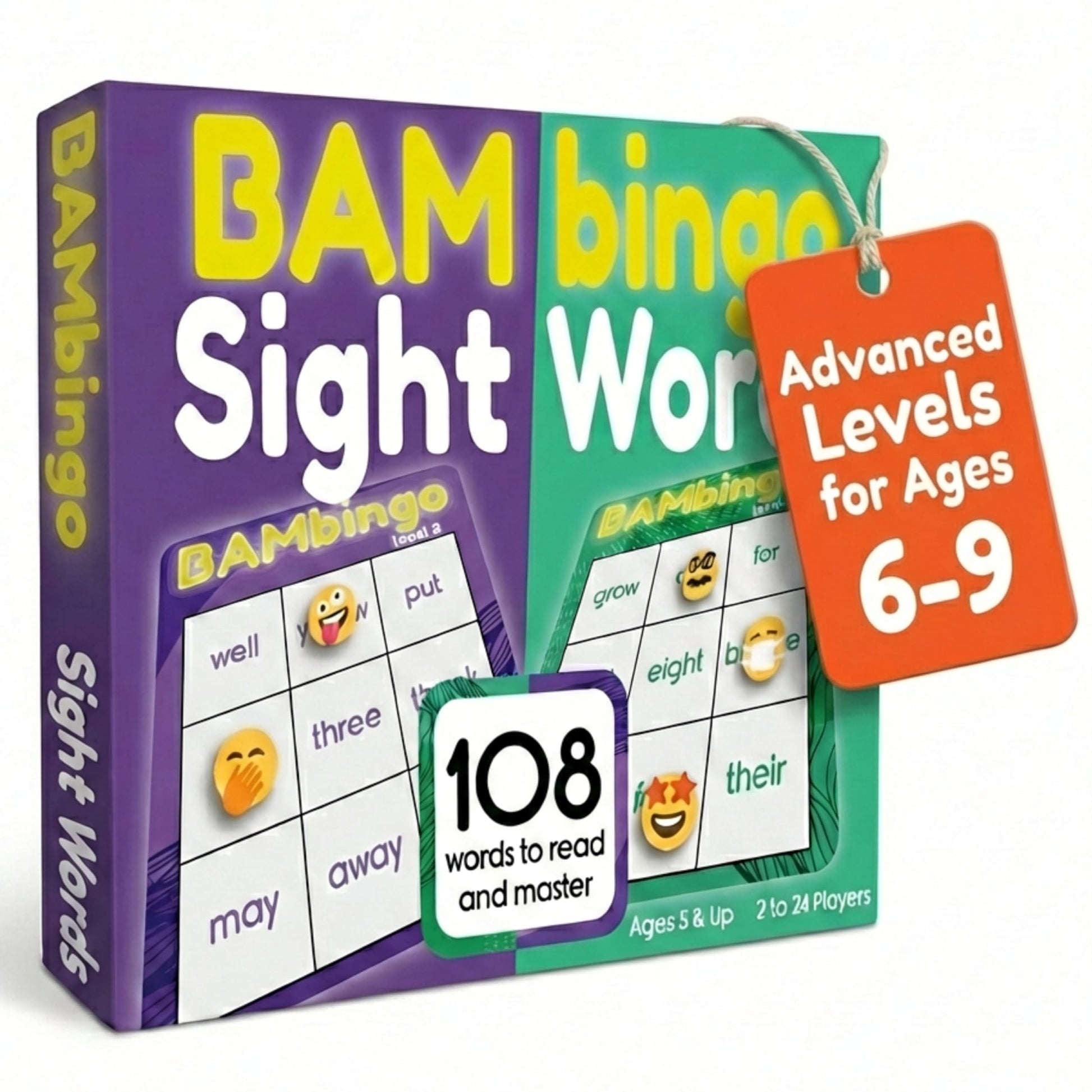 THE BAMBINO TREE Sight Word Bingo Game Level 3 & 4 - Learn to Read Vocabulary for 1st 2nd 3rd Grade