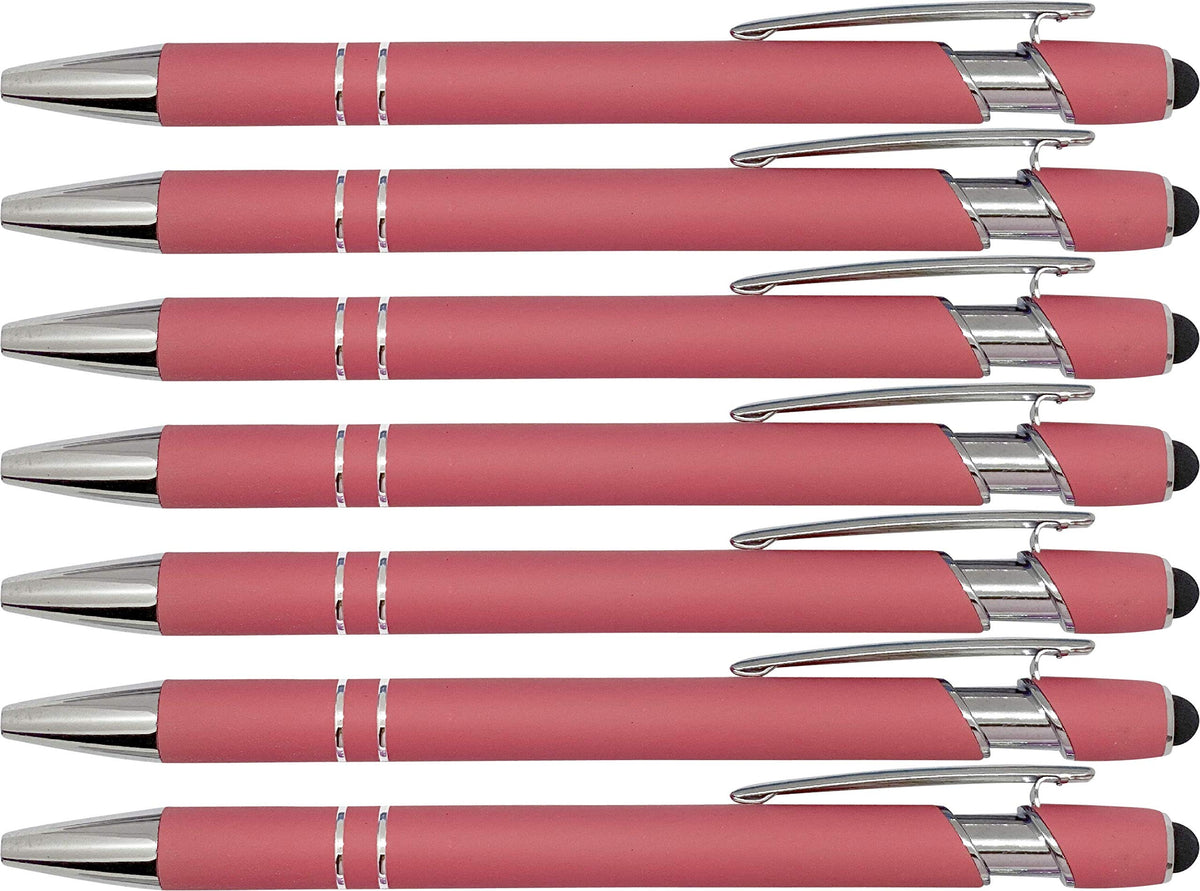Pastel Rubberized Soft Touch | Pastel Colors | Ballpoint Pen with Stylus Tip a stylish, premium