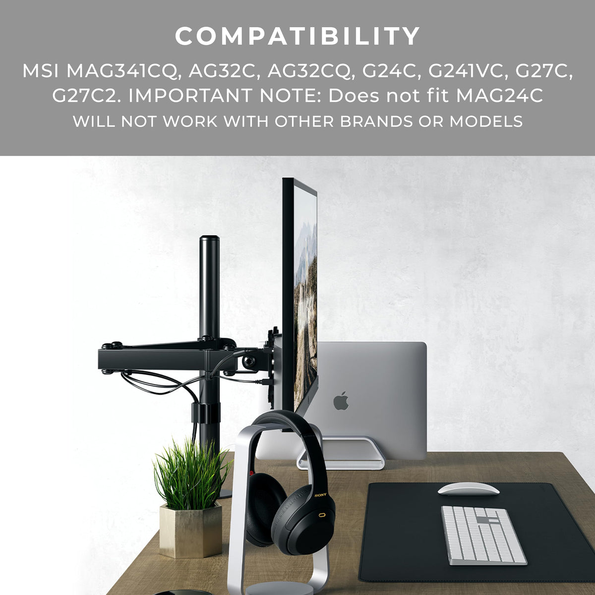 HumanCentric VESA Mount Adapter Compatible with MSI Optix Monitors
