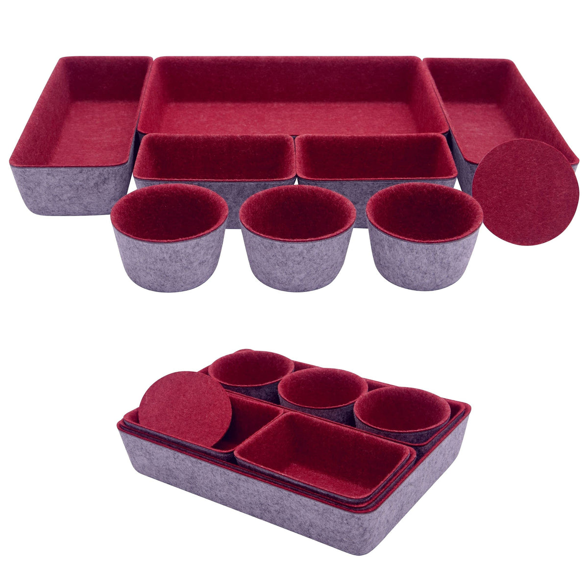 Teeo - Drawer Organizers - Office Supply Organizer - Desktop Drawers - Organizing Containers