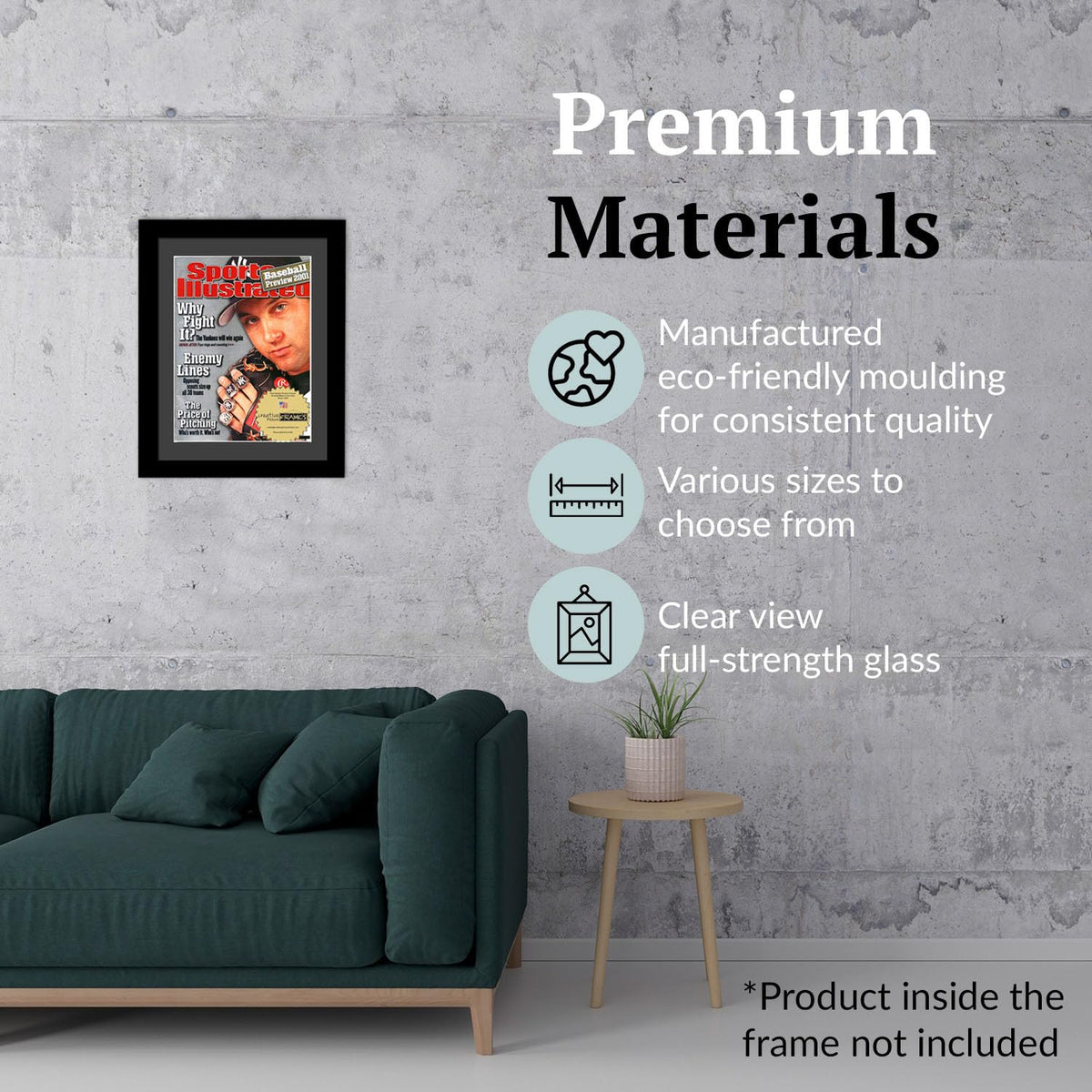 Creative Picture Frames 8.5 x 11.25 Magazine Frame with Full-Strength Glass, Holds Up To A 1/4"