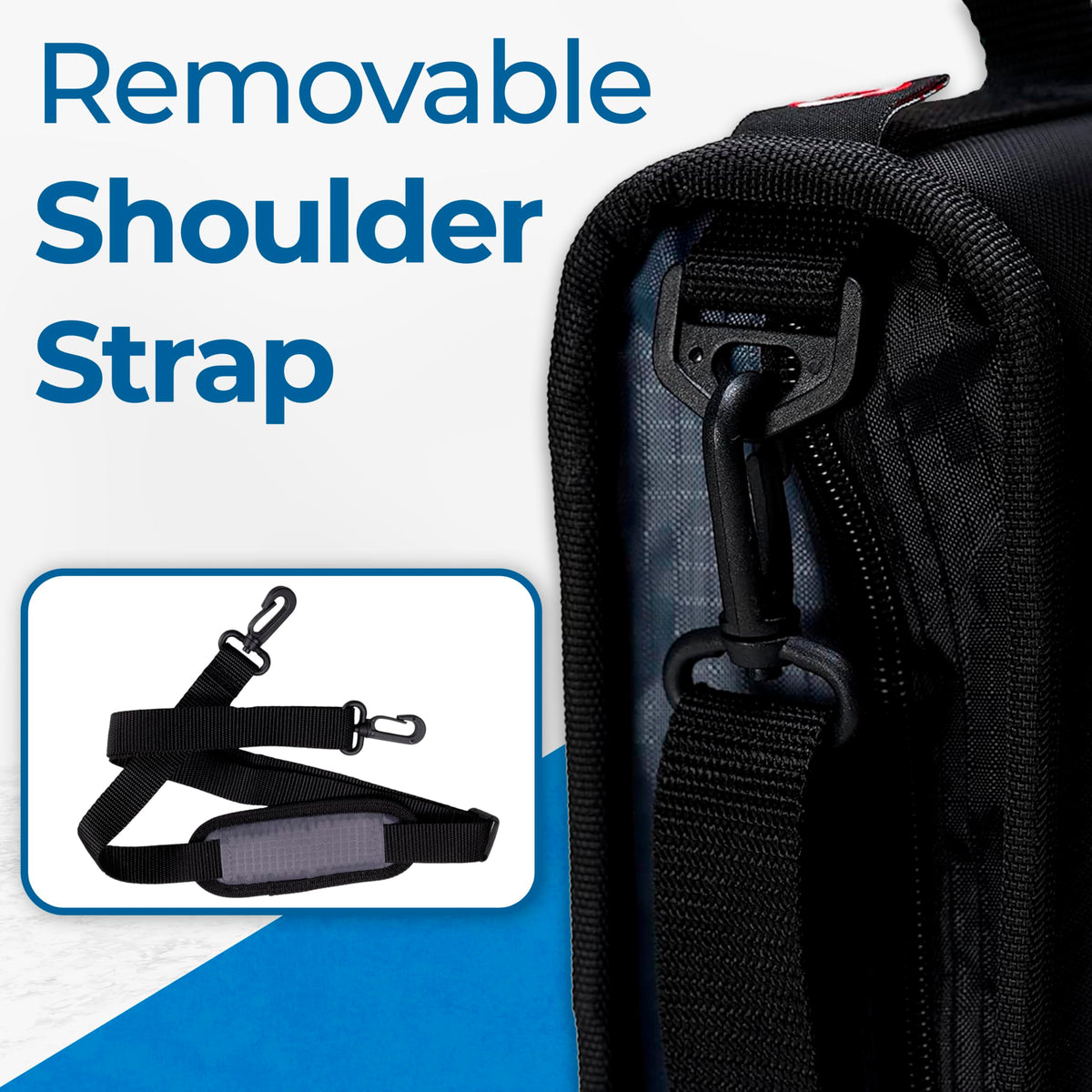 Case-it School Zipper Binder | 3" O-Rings | 600-Sheet | D-146 Denim Blue