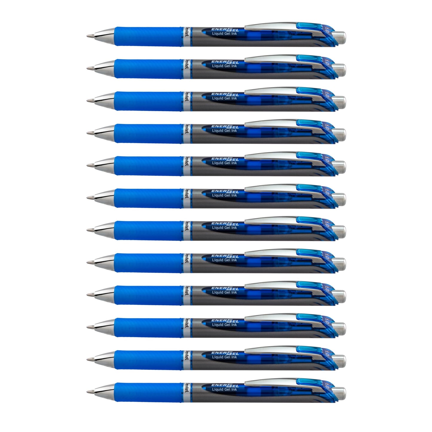 Pentel EnerGel RTX Retractable Liquid Gel Pen, Bold Line, Metal Tip, Blue Ink (BL80-C) (Pack of 1