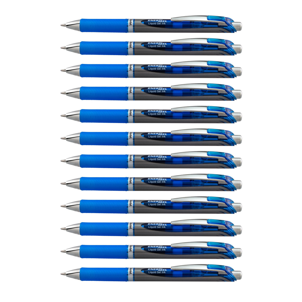 Pentel EnerGel RTX Retractable Liquid Gel Pen, Bold Line, Metal Tip, Blue Ink (BL80-C) (Pack of 1
