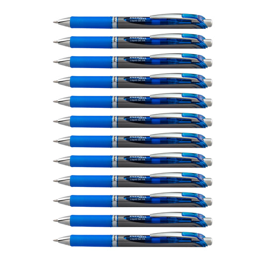 Pentel EnerGel RTX Retractable Liquid Gel Pen, Bold Line, Metal Tip, Blue Ink (BL80-C) (Pack of 1
