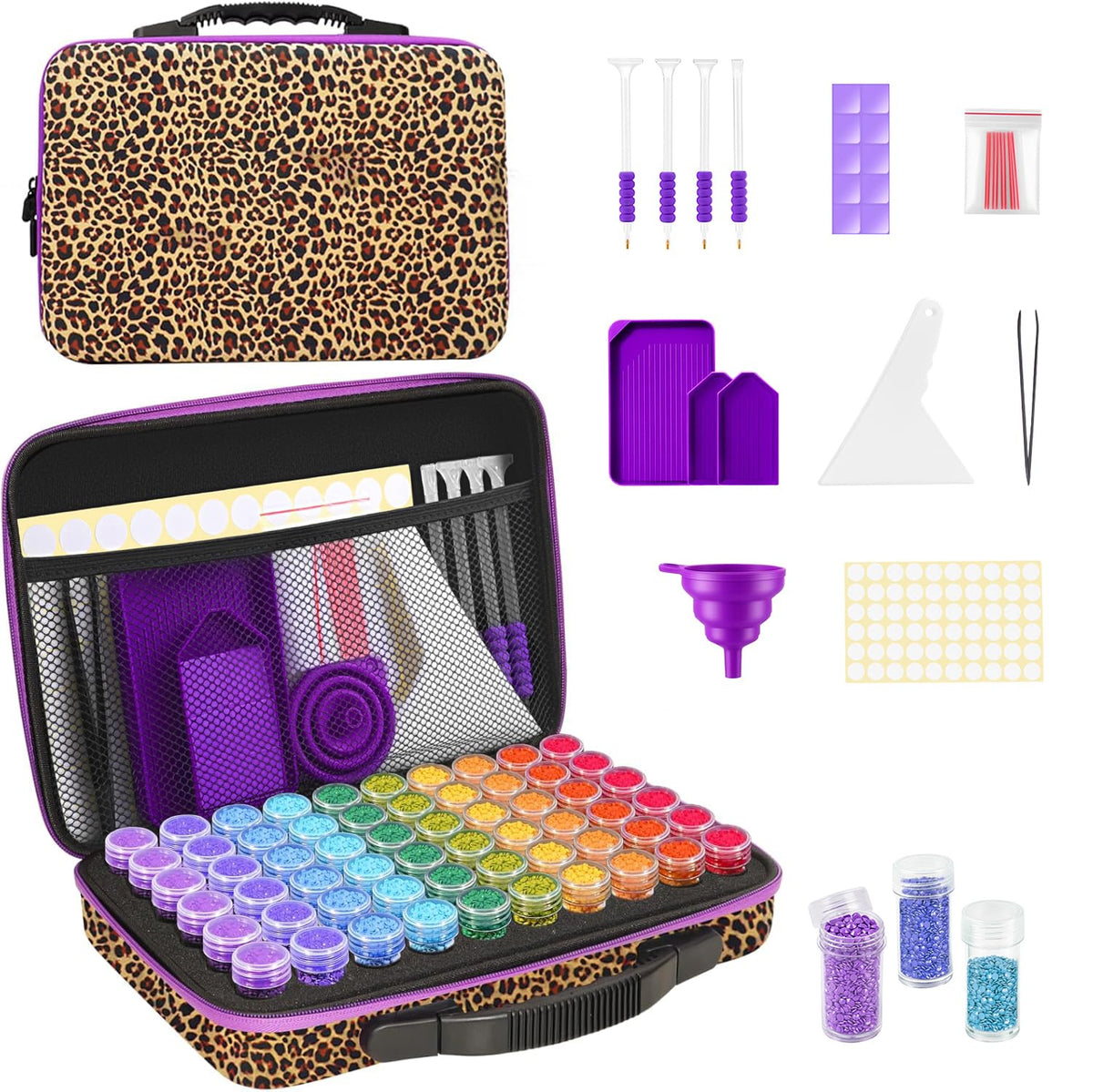 ZORETCO Diamond Painting Storage, 60 Containers Diamond Art Kits for Adults