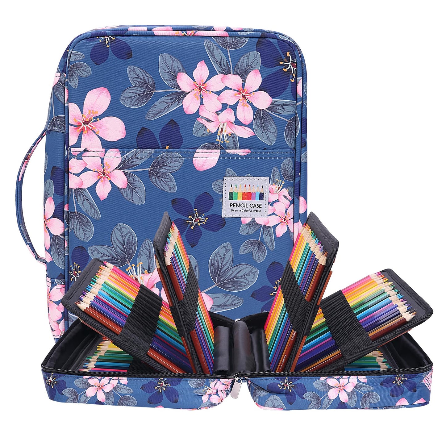 BOMKEE Large Capacity Pencil Case for Adults, 304 Slots Pen Case Pencil Case Multi Compartments