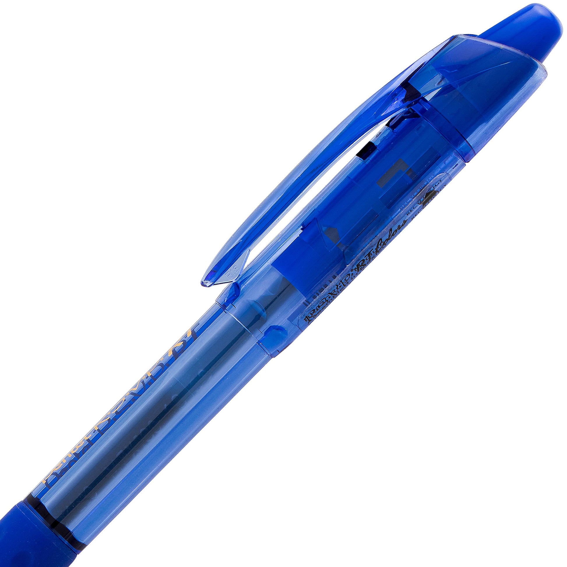 Pentel RSVP RT Colors Retractable Ballpoint Pen, (1.0mm) Medium Line, Barrel, Blue Ink, Box of 12