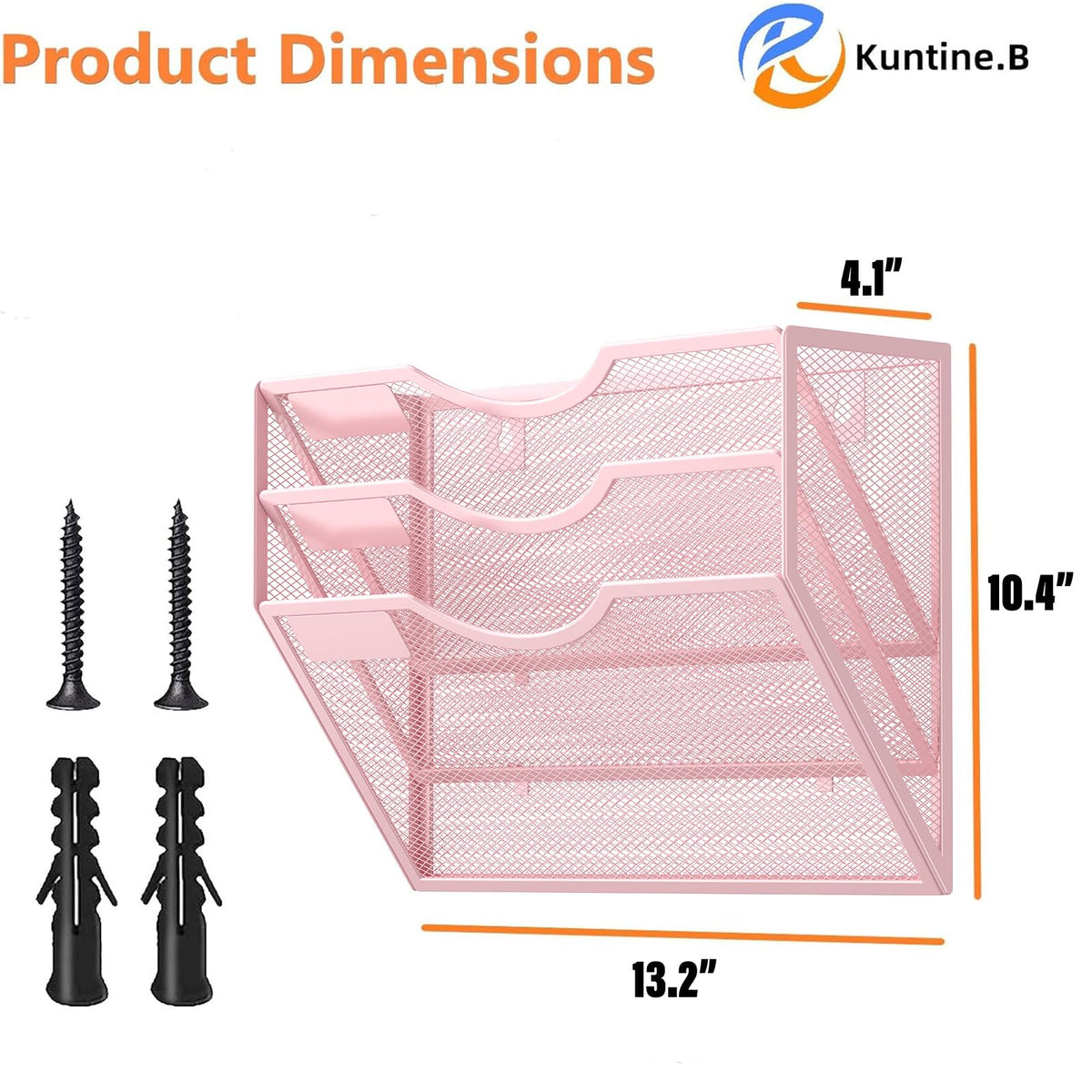 Kuntine.B Wall File Organizer Office Hanging Magazine Holder Wall File Organizer for Office Home
