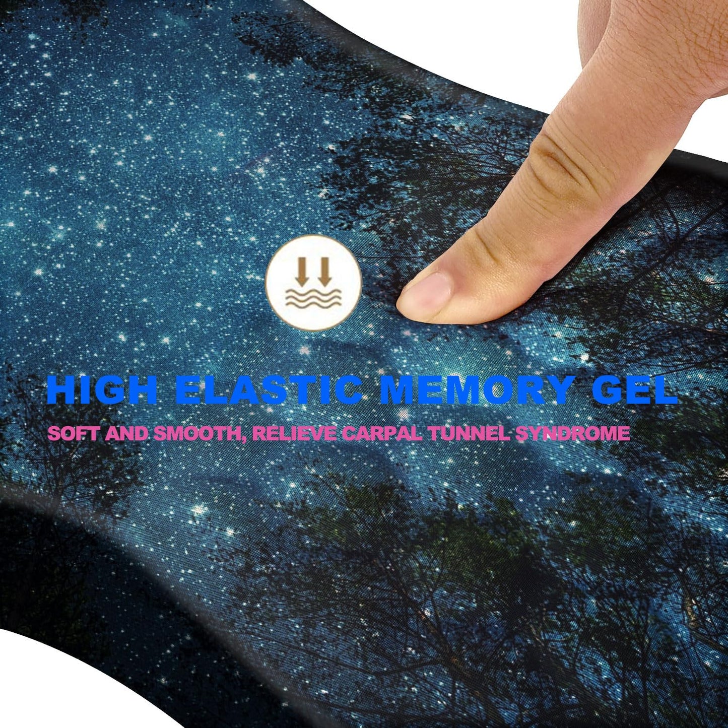 KUOSGM Mouse Pad Wrist Support, Ergonomic Mouse Pad with Massage Dot, Comfortable Computer Mouse