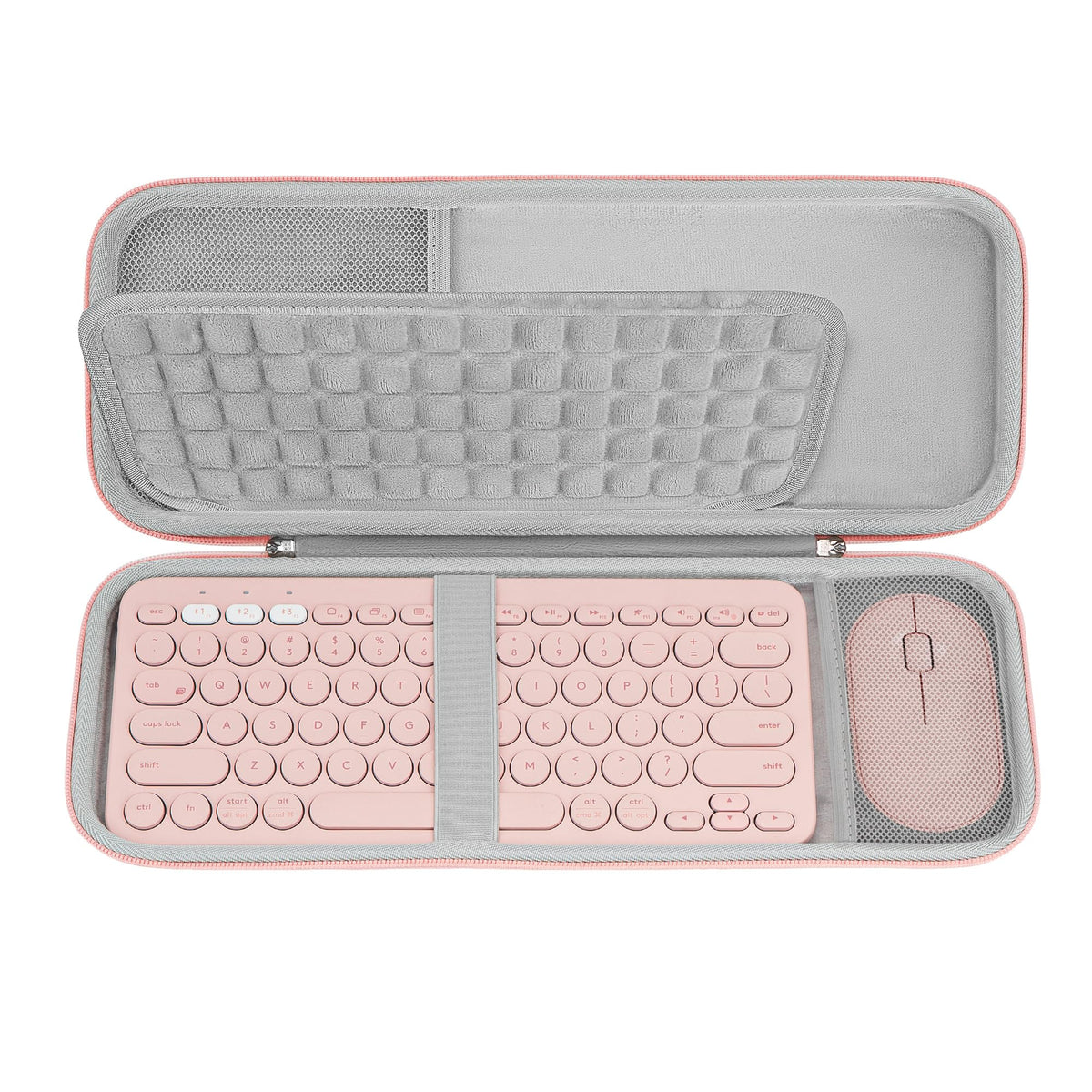 GEEKRIA Hard Shell Travel Carrying Case, Compatible with Logitech K380/k380s Keyboard +M350/M350s