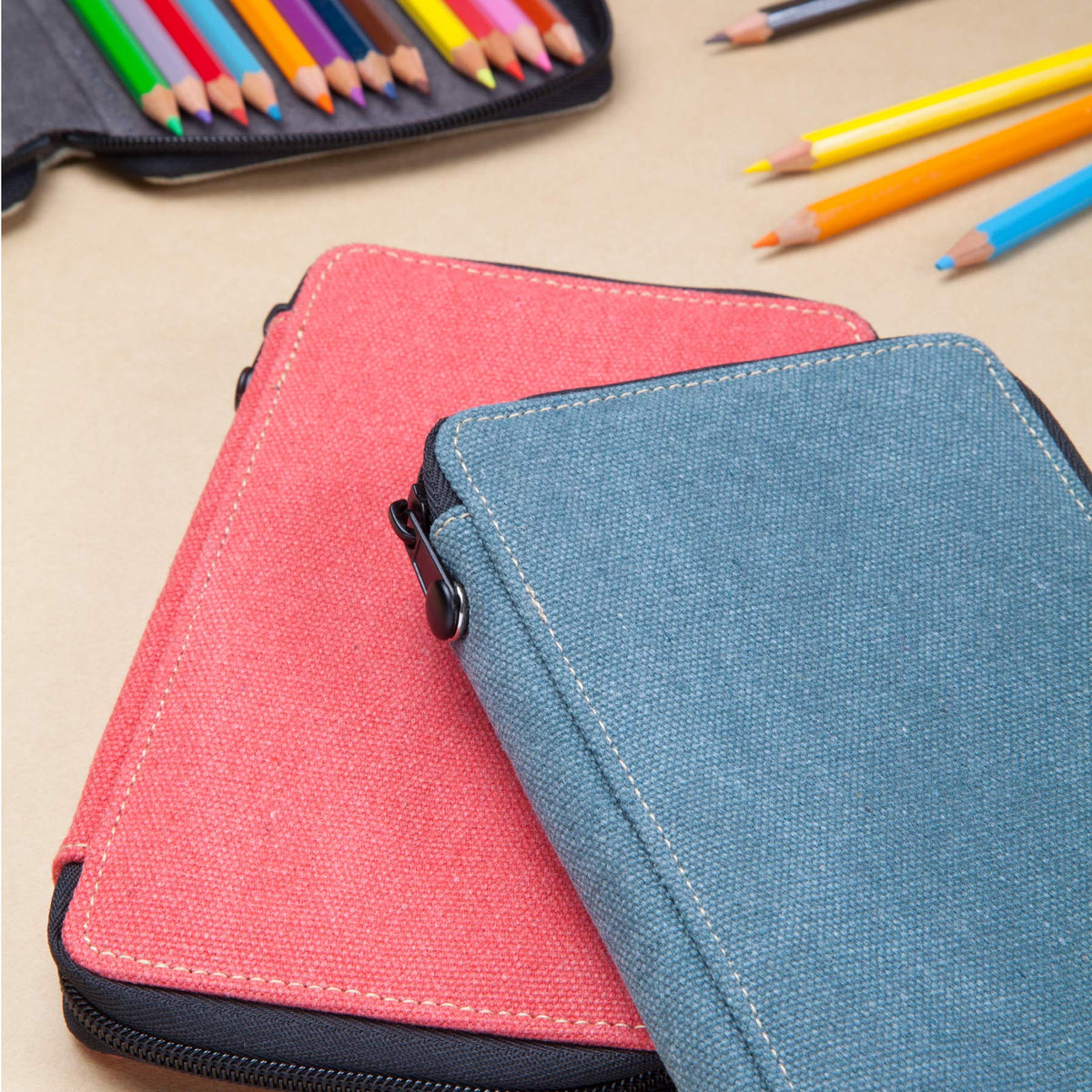 Speedball Art Products Canvas Storage Case for Pencils, Markers, Pens and Art Supplies, Holds Up To