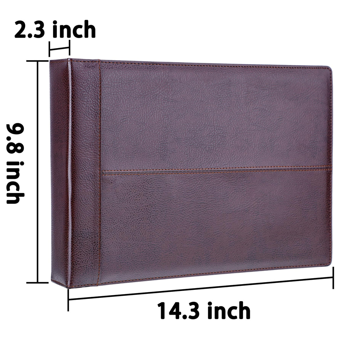 Antner 7 Ring Business Checkbook Binder for Business Checks, 600 Checks Capacity, PU Leather Check