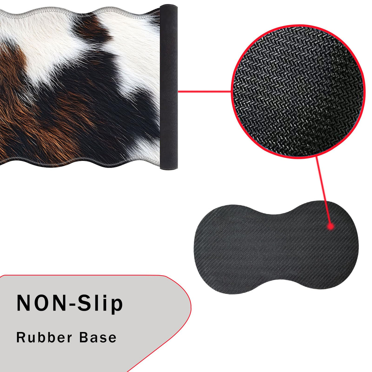 CICPLKSE Mouse Pad with Wrist Support + Desk Mat + Coaster 3 in 1 Set, XL Large Gaming Mousepad