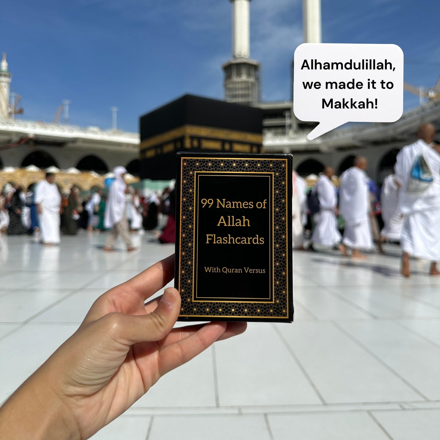 99 Names of Allah Flashcards with Quran Verses, Asma Ul Husna Cards in Arabic and English, Islamic