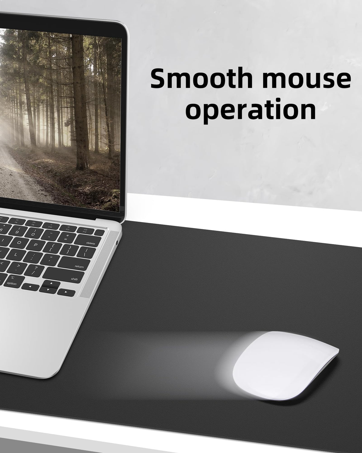 Large Desk Mat,55" x 17"Leather Desk Pad Protector,Large Mouse Pad,Non-Slip PU Leather Desk