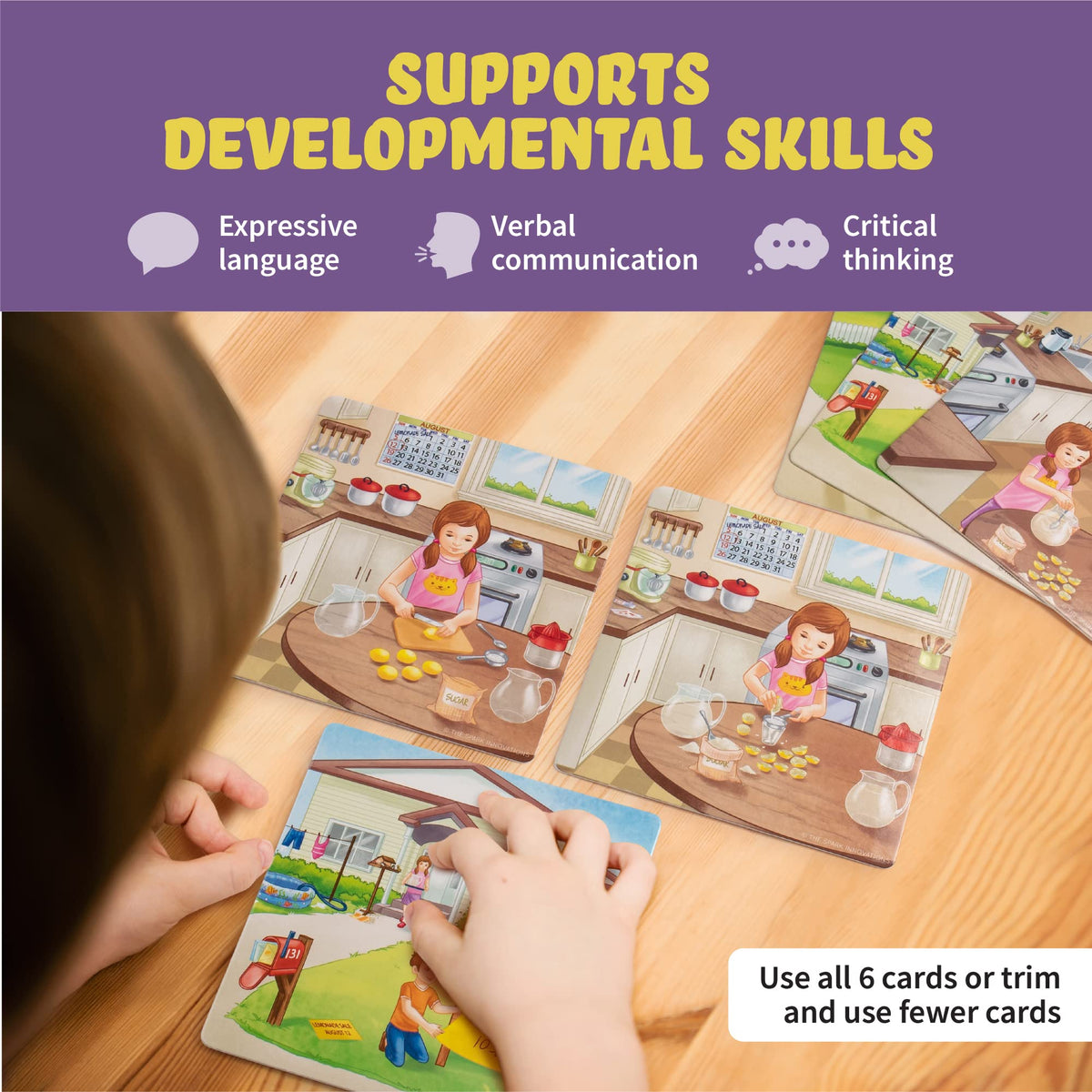 Sequencing Cards for Storytelling, Speech Therapy Game, Special Education Materials, Sentence