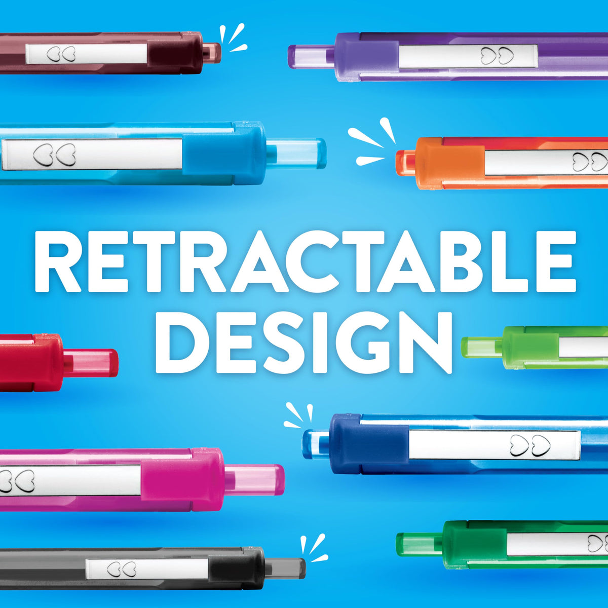 Paper Mate InkJoy 300RT Retractable Ballpoint Pens | Medium Point (1.0 mm) | Blue | 12 Count