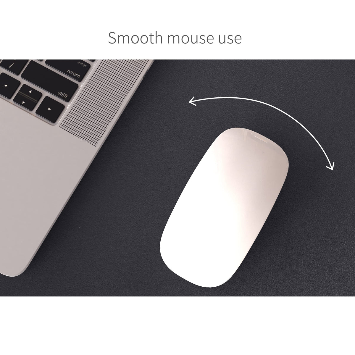 RENMTURE Dual-Sided Mouse Pad, Natural Cork & PU Leather Large Desk Pad for Office and Home Work