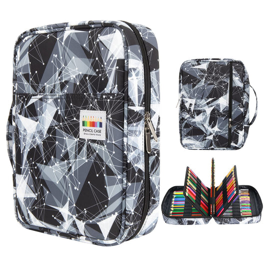 YOUSHARES Big Capacity Colored Pencil Case - 220 Slots large Pen Case Organizer with Multilayer