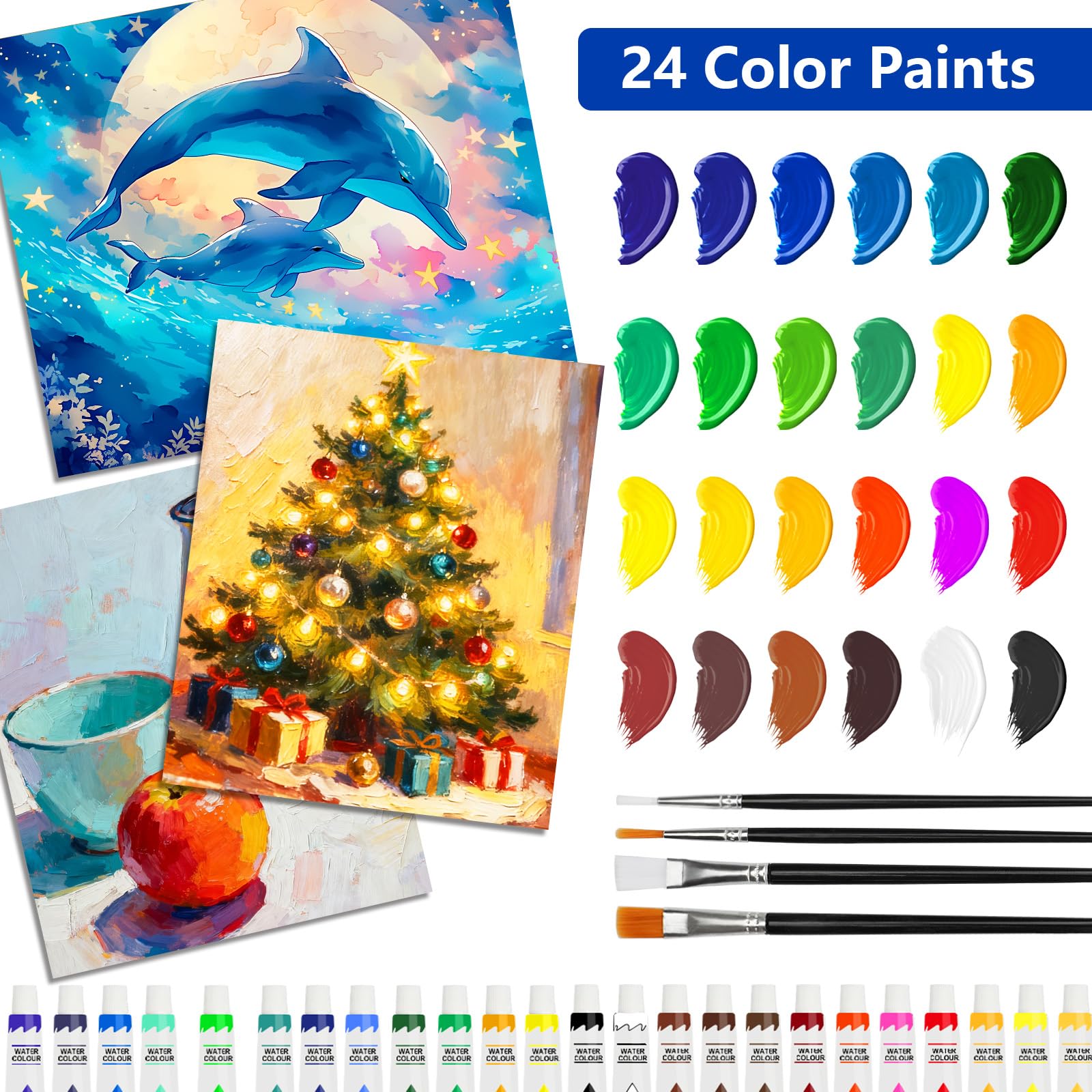 Halobios Art Supplies, 144-Piece Deluxe Art Set Professional Art Kit with Portable Aluminum Case