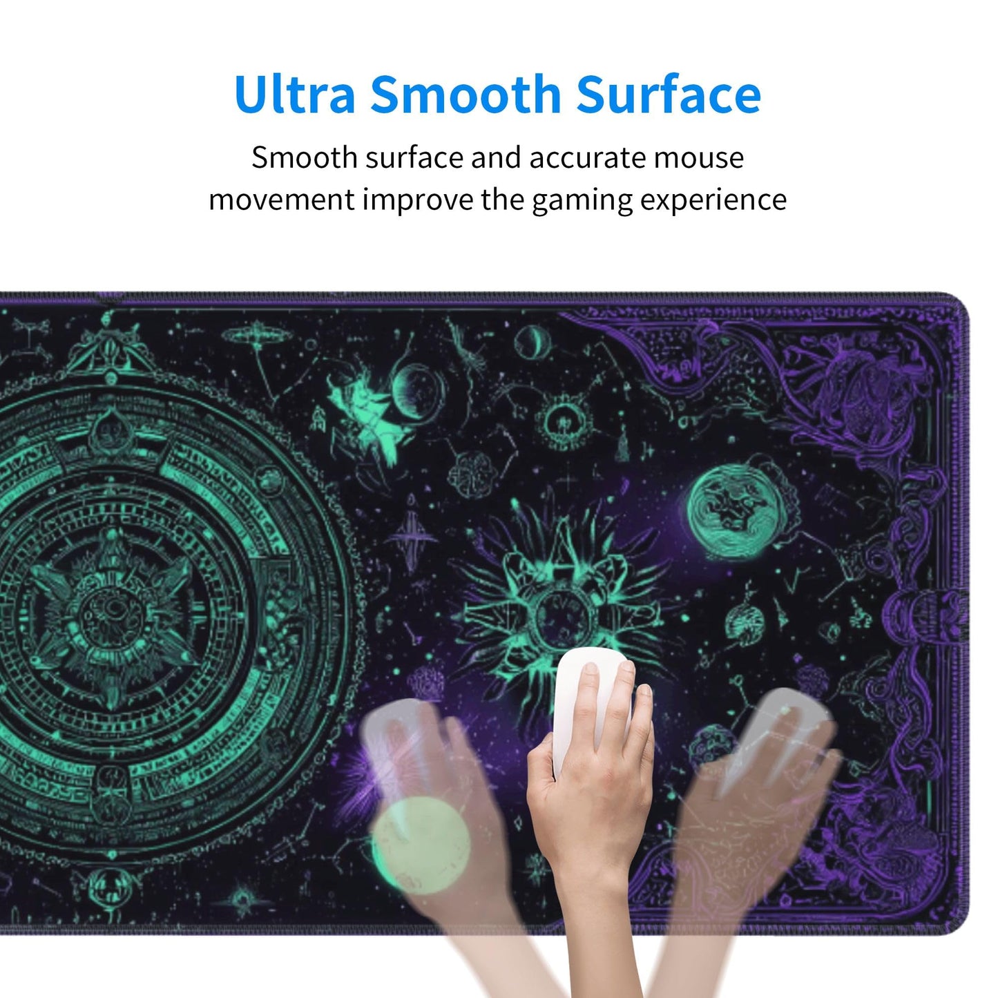 Goth Mouse Pad Extended Large Gaming Mouse Pad XL Stitched Edges for Gamer Home Office 31.5 X 11.8