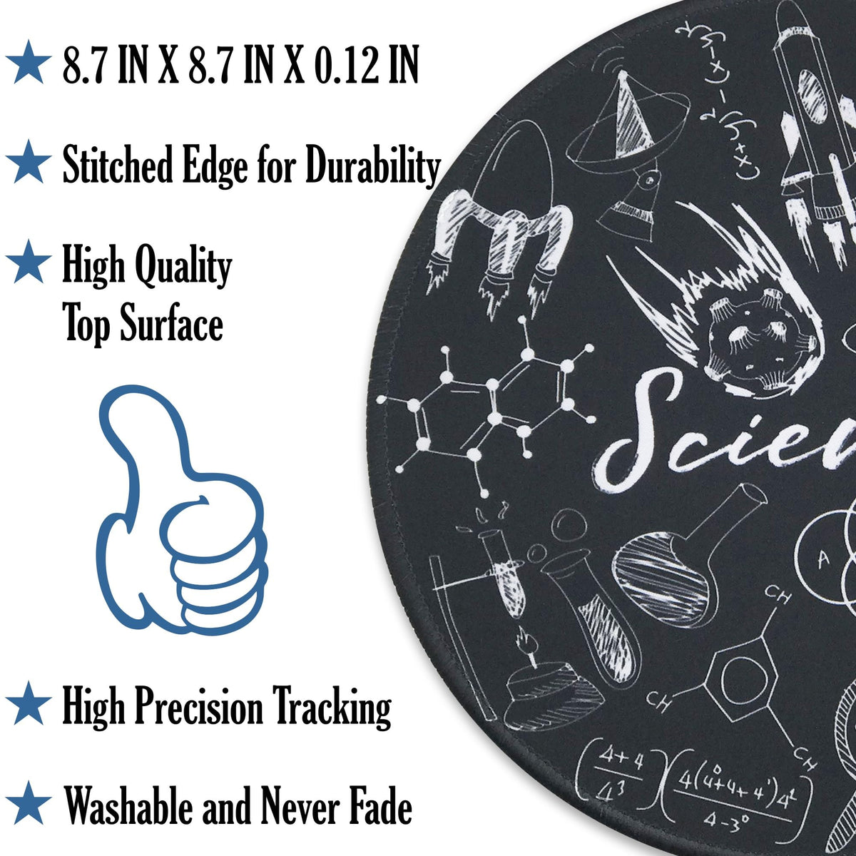 Eleville Mouse Pad Bundle of 3 Science Pi Decimal Engineer Definition Physics Chemistry Science