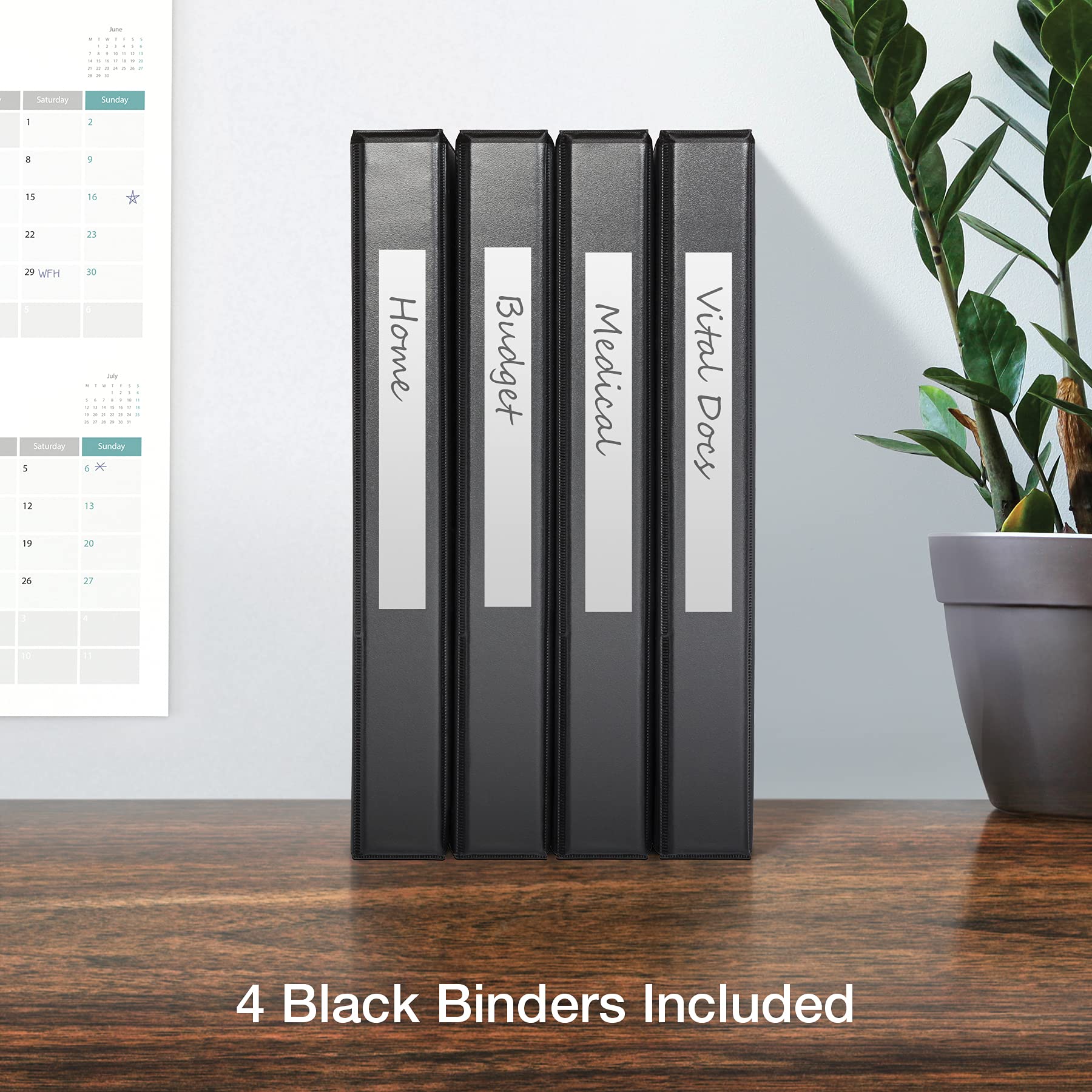 Oxford 3 Ring Binders, 1 inch ONE-Touch Easy Open D Rings, Durable Binders for School and Office