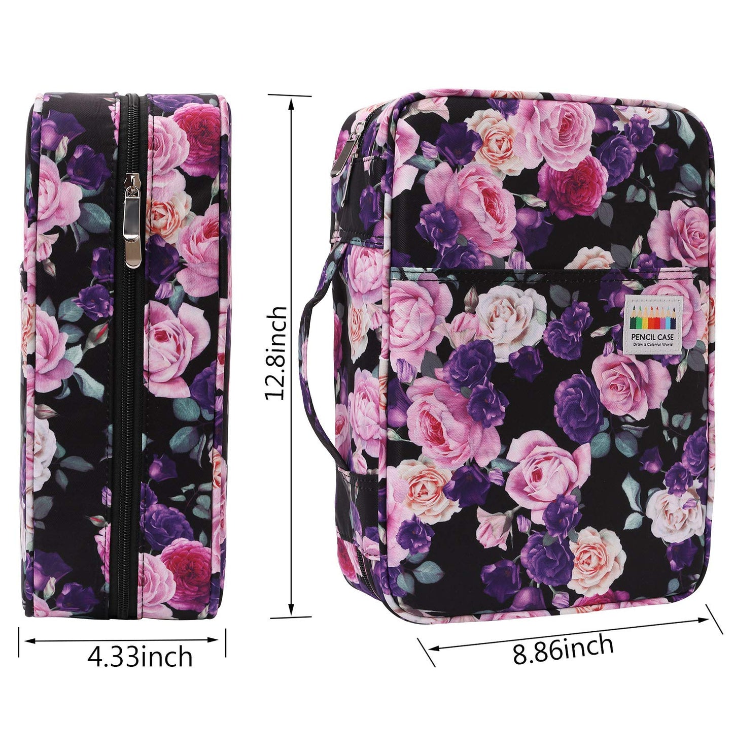 AYVANBER Big Capacity Colored Pencil Case Organizer 304 Slots Pen Holder Waterproof Storage Pouch