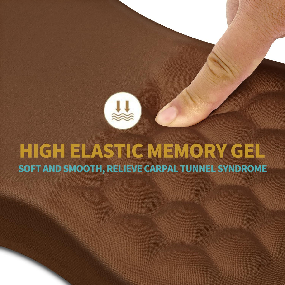 Hokafenle Ergonomic Mouse Pad Wrist Support with Massage Design, Wrist Rest Pain Relief Mousepad