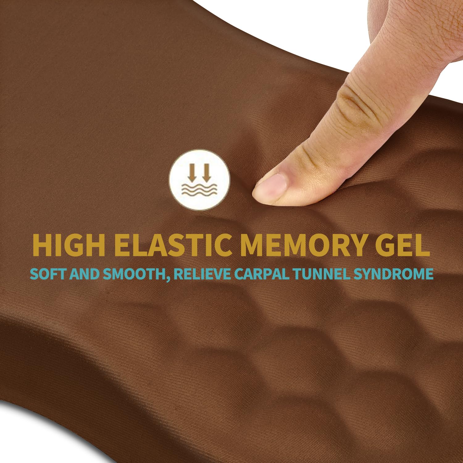 Hokafenle Ergonomic Mouse Pad Wrist Support with Massage Design, Wrist Rest Pain Relief Mousepad