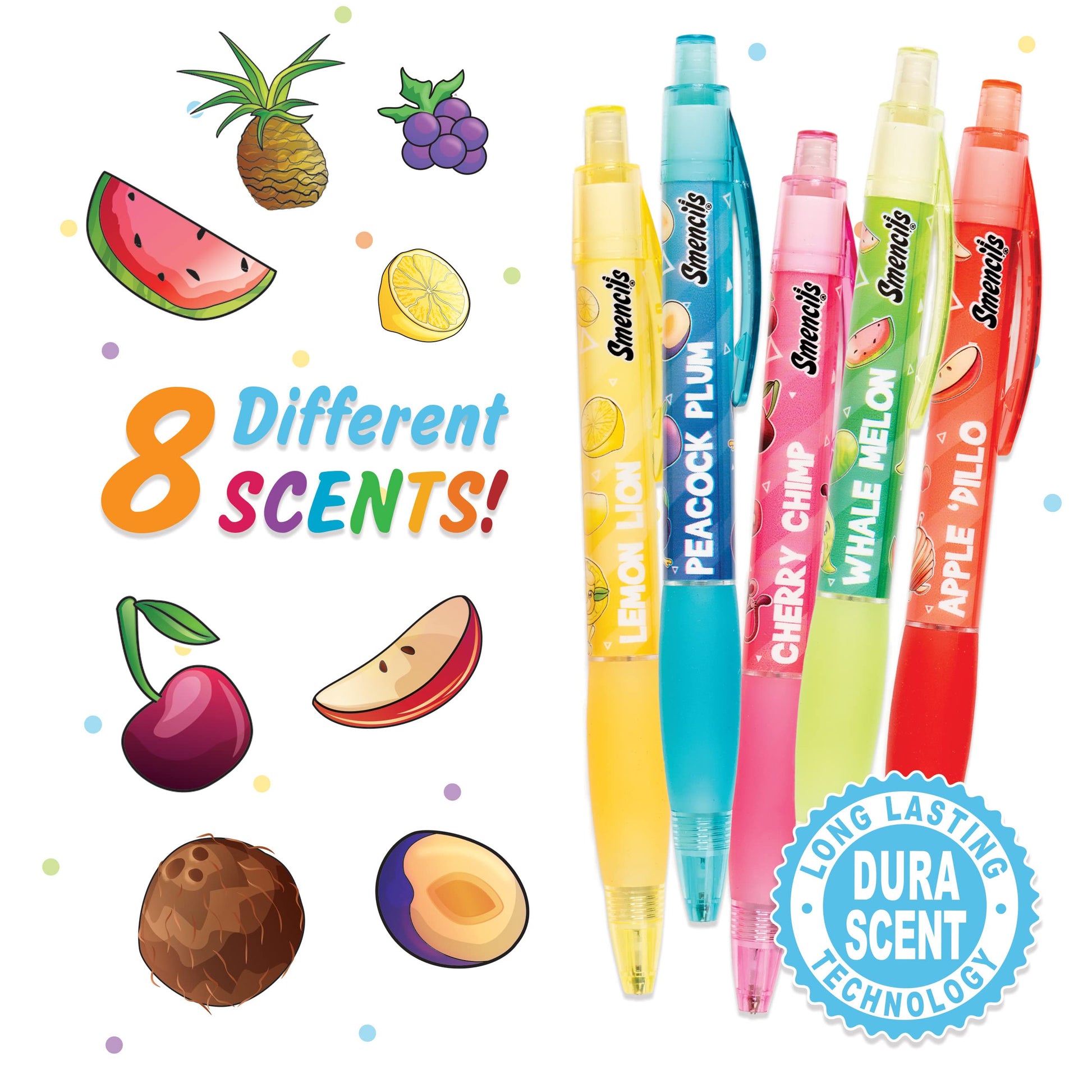 Mechanical Smencils (2 Pack) - Patented Gourmet Scented Mechanical Pencils, 8 Count, Medium Point