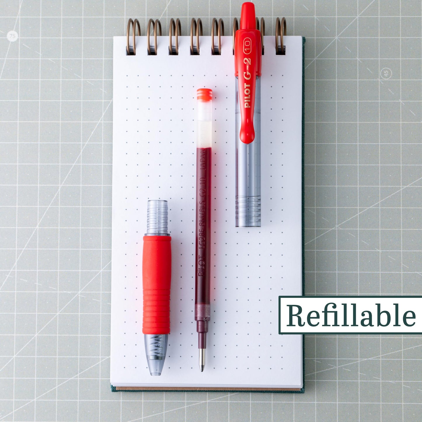 PILOT G2 Premium Gel Roller Pens, Bold Point 1 mm, Red Pens, Pack of 12