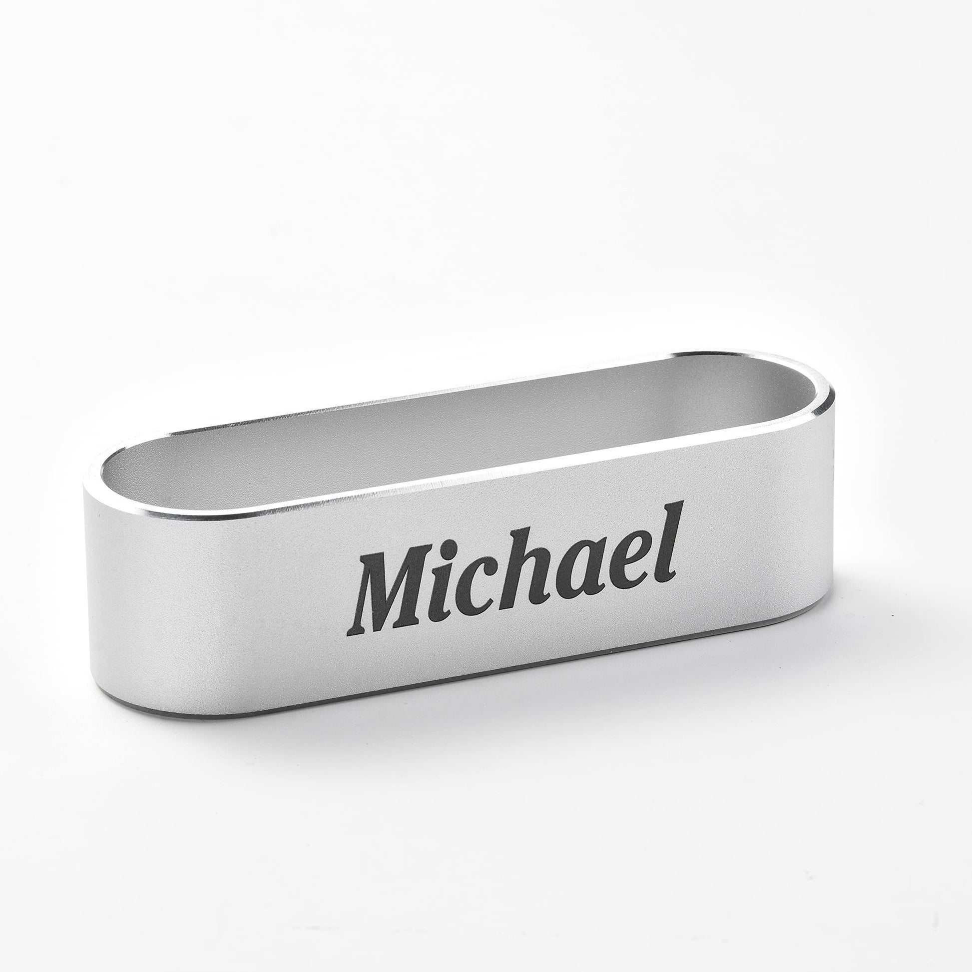 nyareka Personalized Metal Business Card Holder for Desk