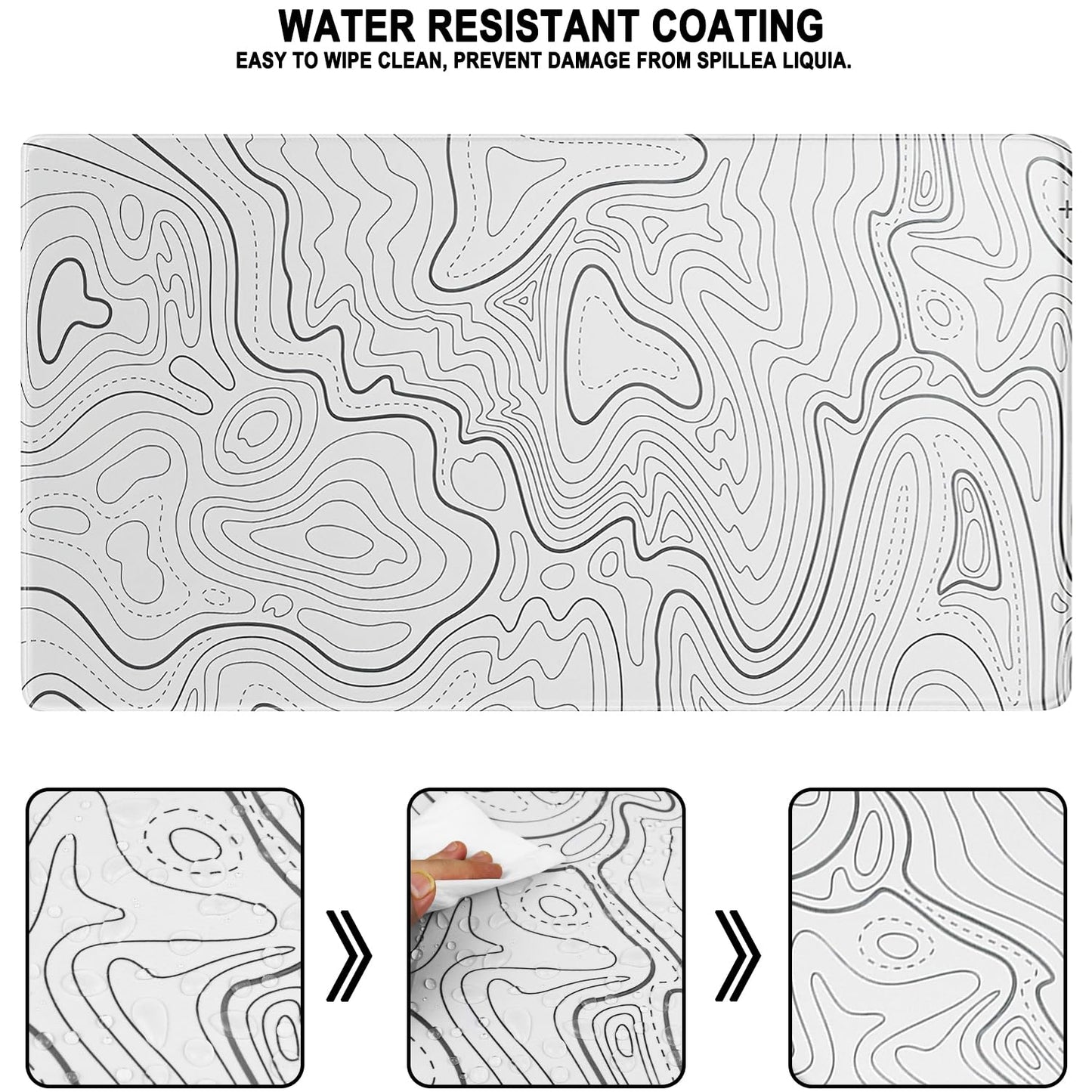 Large Mouse Pad, Water Resist Extra Gaming Large Mousepad with Stitched Edges, 31.5" x 15.7"