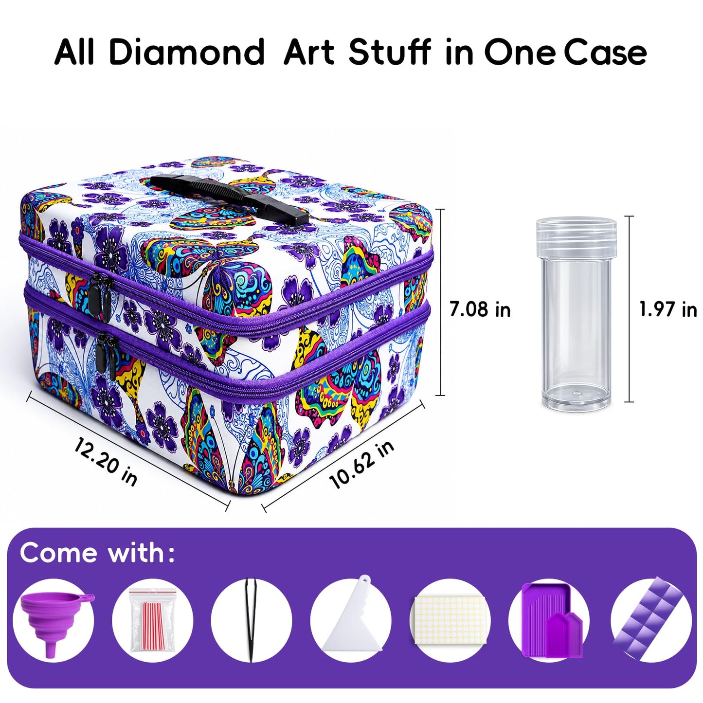 ZORETCO Diamond Art Storage - 240 Containers Diamond Art Kits for Adults