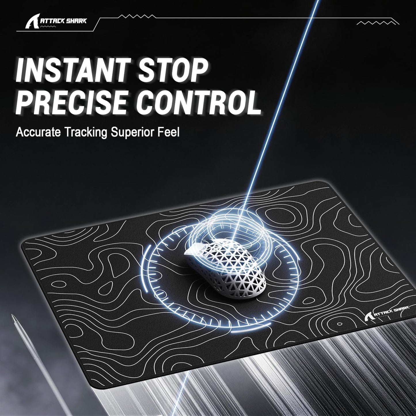 ATTACK SHARK CM02SE Gaming Mouse Pad for Esports Speed Mouse mats for Desk Waterproof Surface