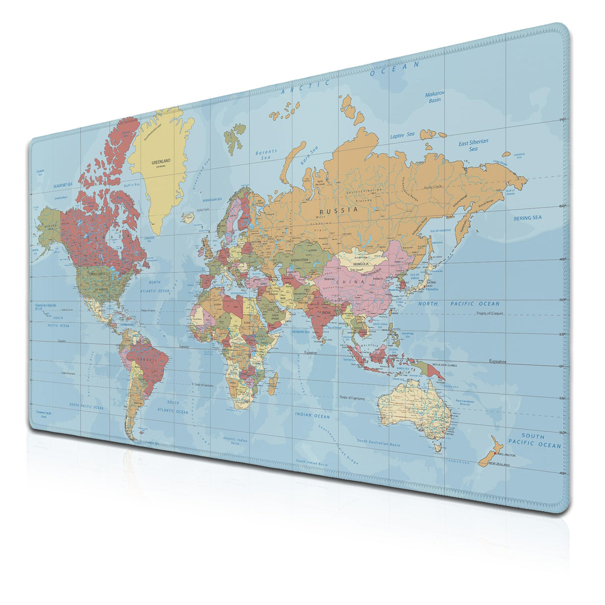 Samgula Desktop Mat World Map Full Desk Mouse Pad, Office Gaming Mousepad Large Mousepad, Computer