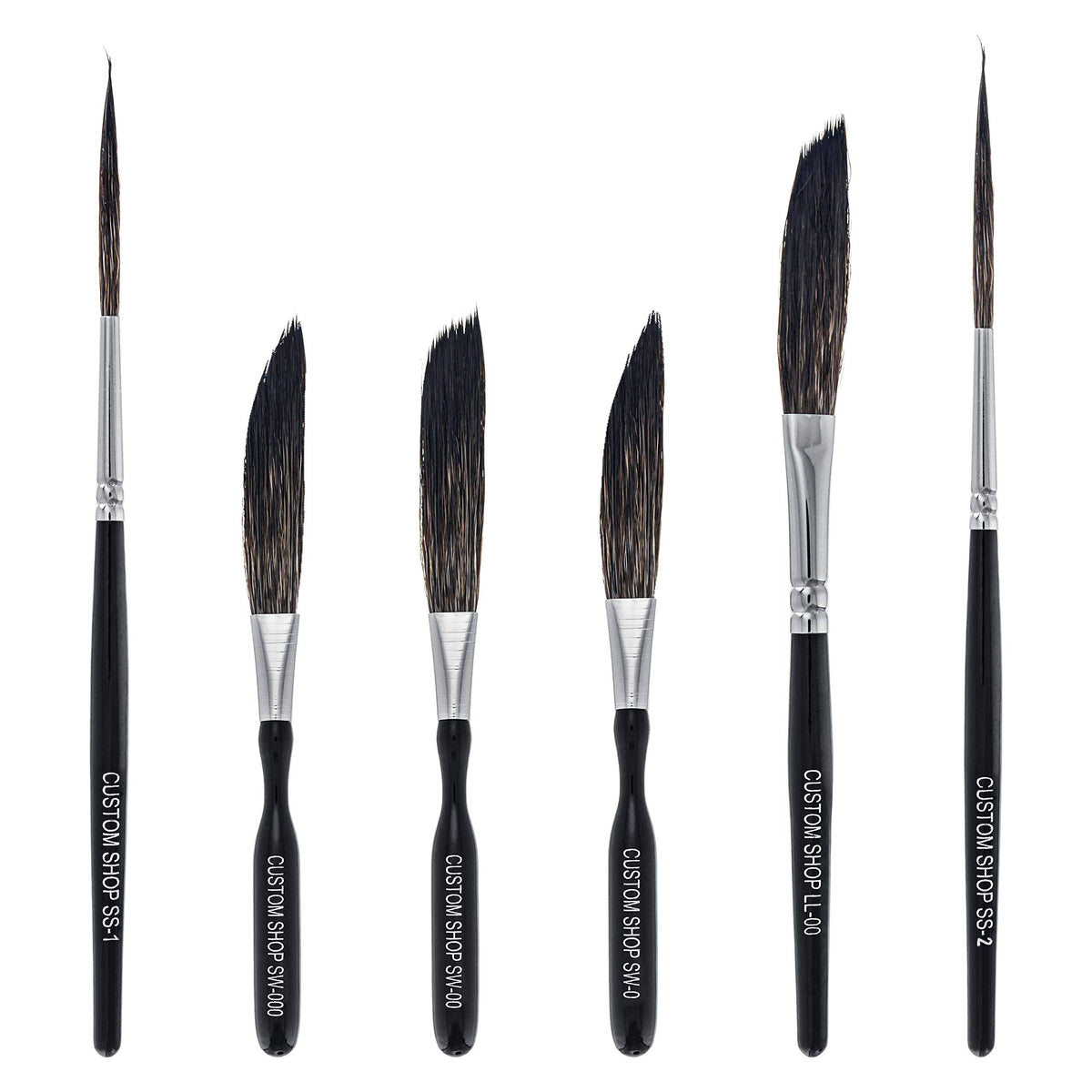 Custom Shop Pinstriping Brush Master Set, High Performance Striping Brushes