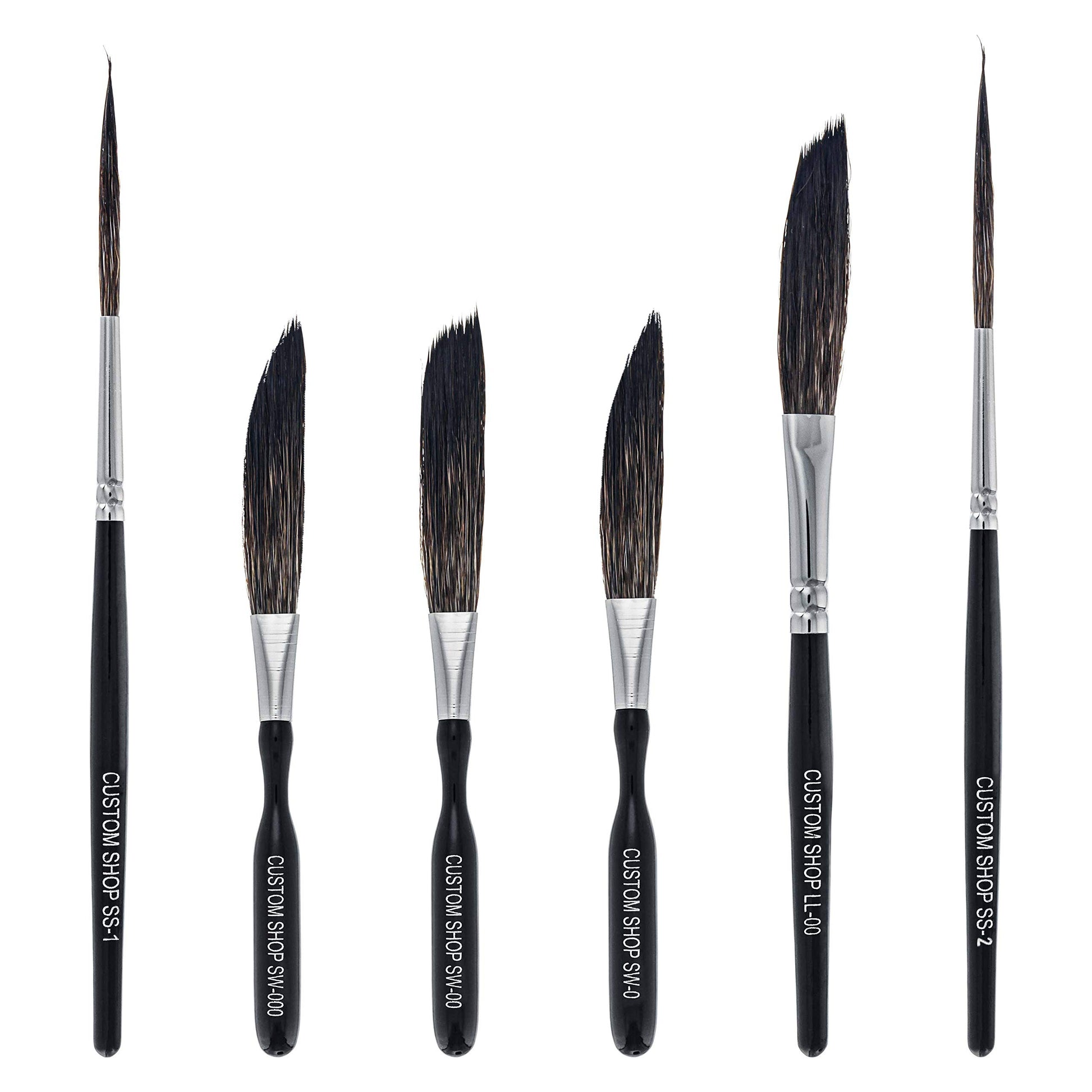 Custom Shop Pinstriping Brush Master Set, High Performance Striping Brushes