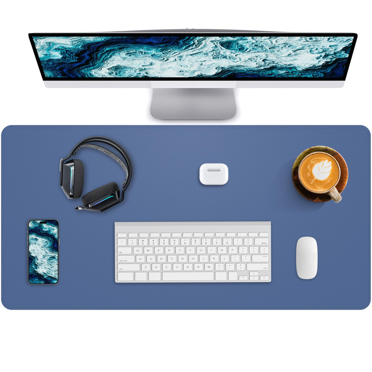 Desk Pad Mat - Leather Desk Pad Protector for Office and Home - Desk Organization and Accessories