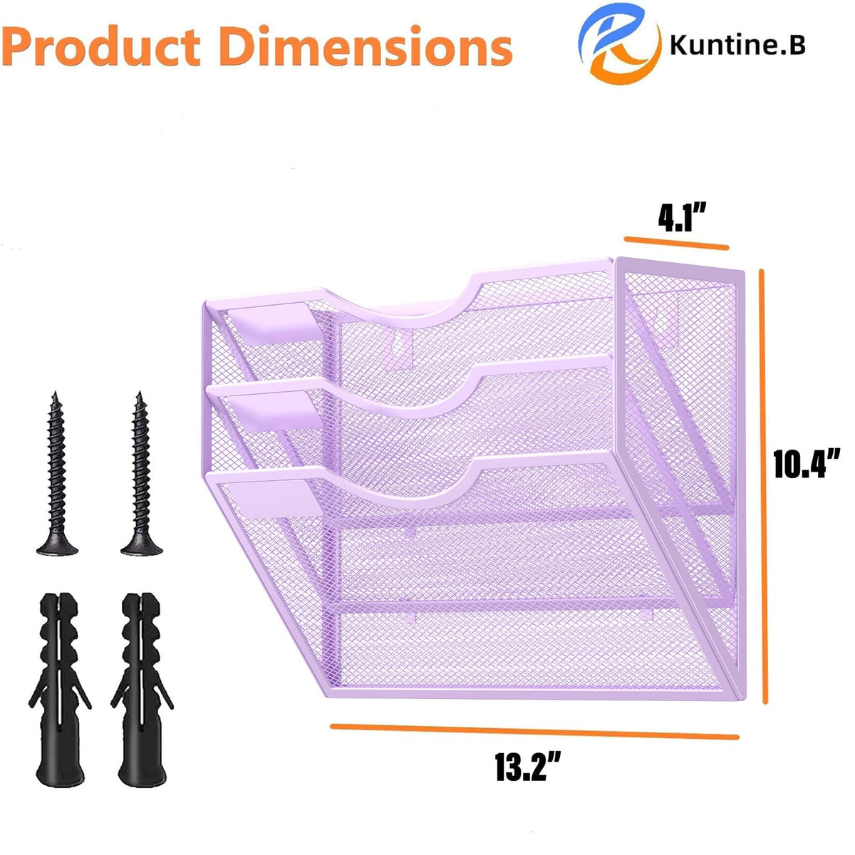 Kuntine.B Wall File Organizer Office Hanging Magazine Holder Wall File Organizer for Office Home