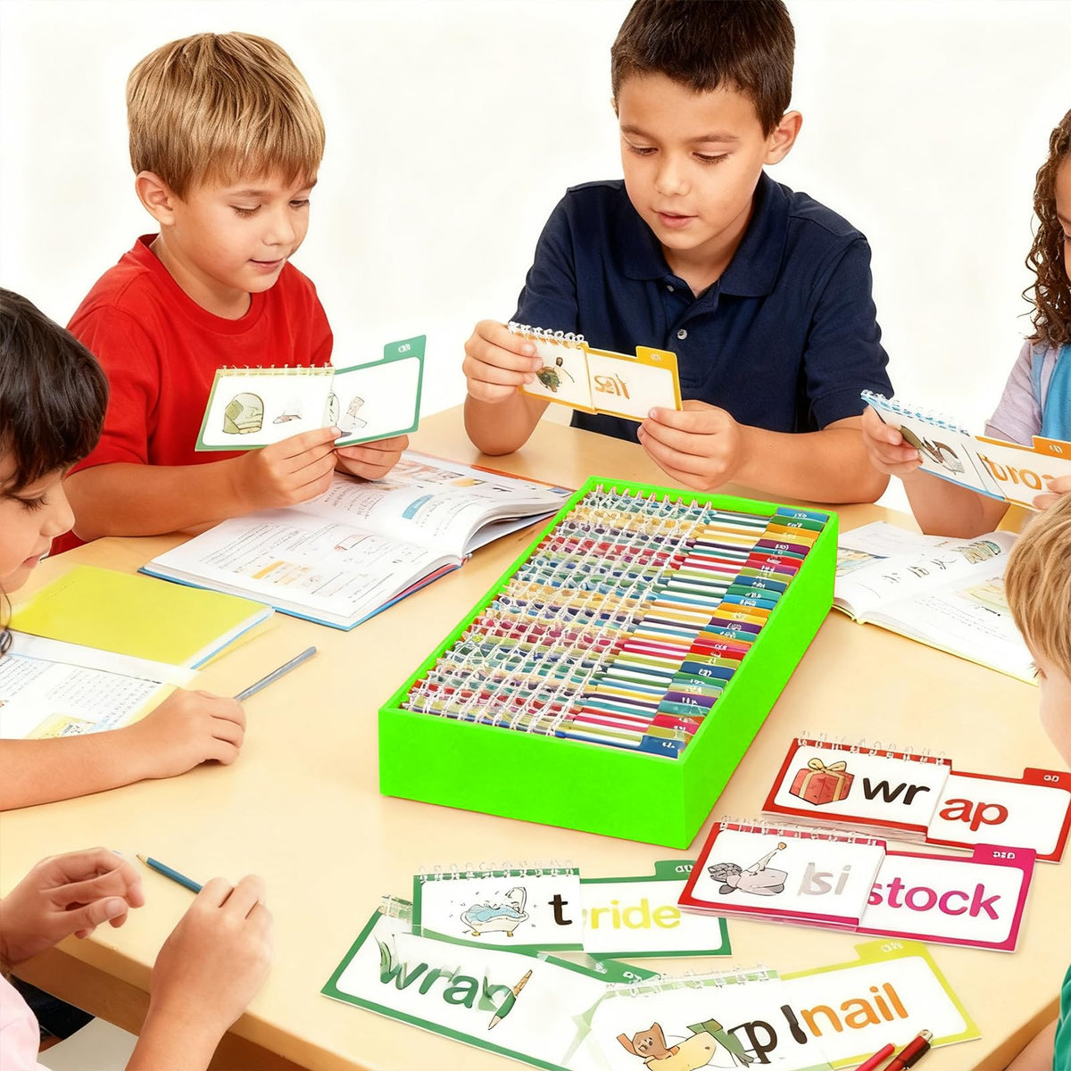 30 Read and Rhyme Flip Books Letter Sounds Flash Cards Flip Books Interactive Reading Flash Cards