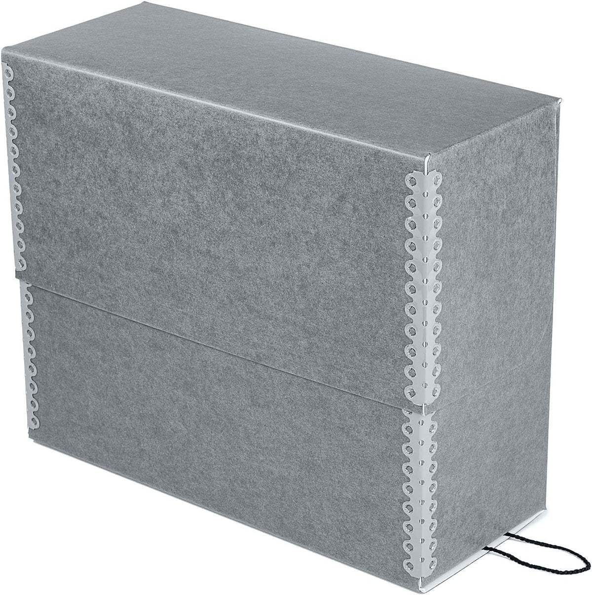 Lineco Archival Document Storage Box, Gray, 12.5" x 10.5" x 5"