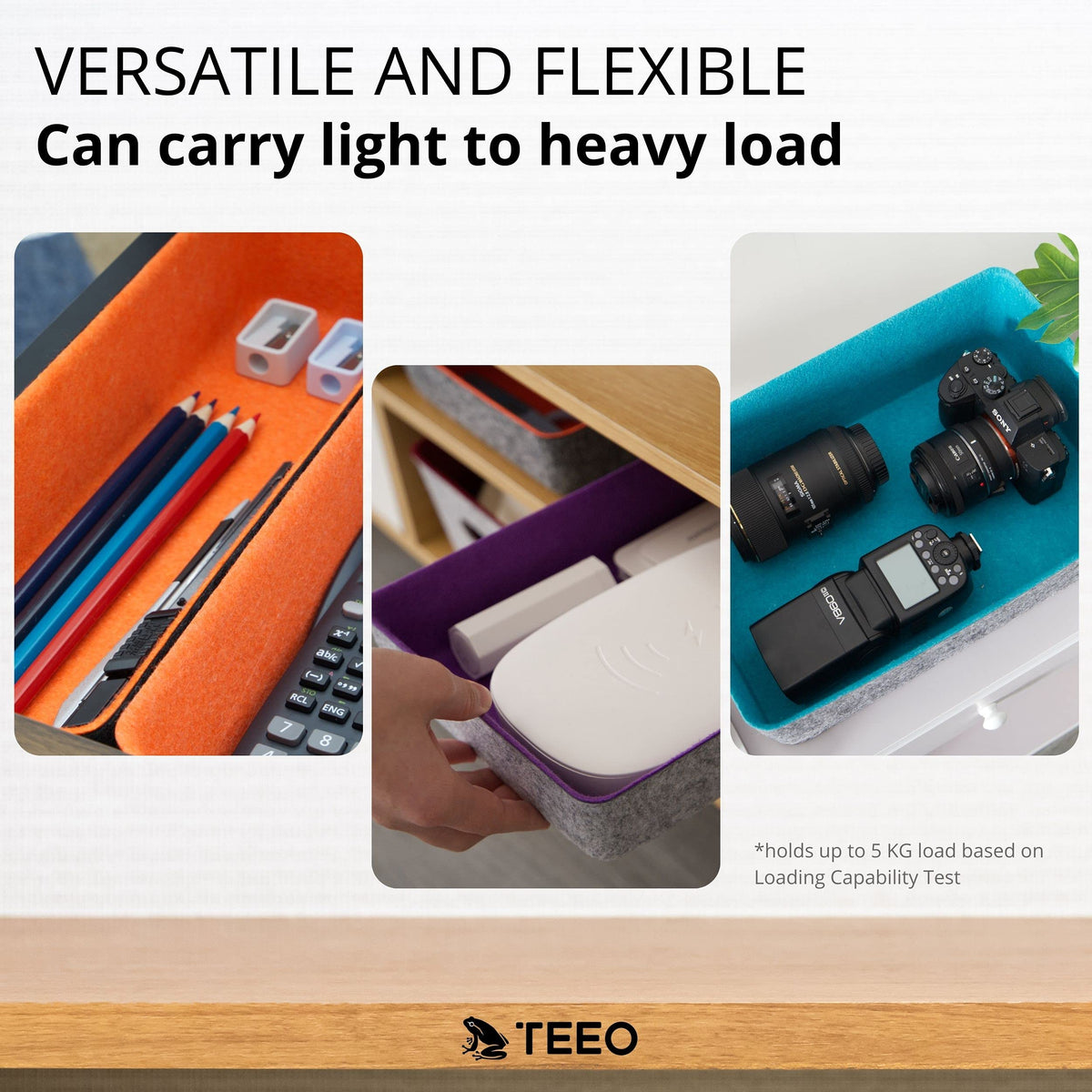 Teeo - Drawer Dividers Organizers - Makeup Trays for Vanity - Drawers Organizer - Office Drawer