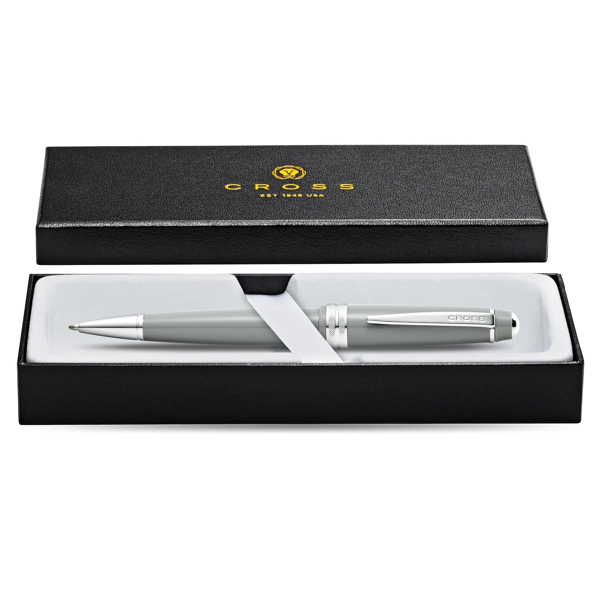 Cross Bailey Polished Gray Ballpoint Pen, Medium Point, Black Ink