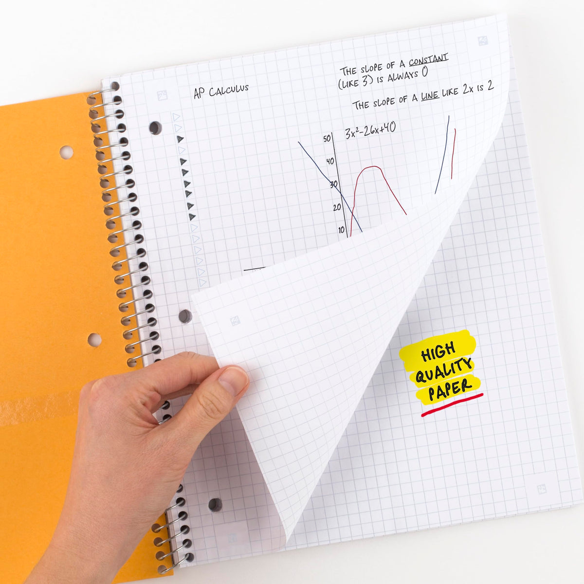 Five Star Spiral Notebook + Study App, 1 Subject, Graph Ruled Paper, 8-1/2" x 11", 100 Sheets