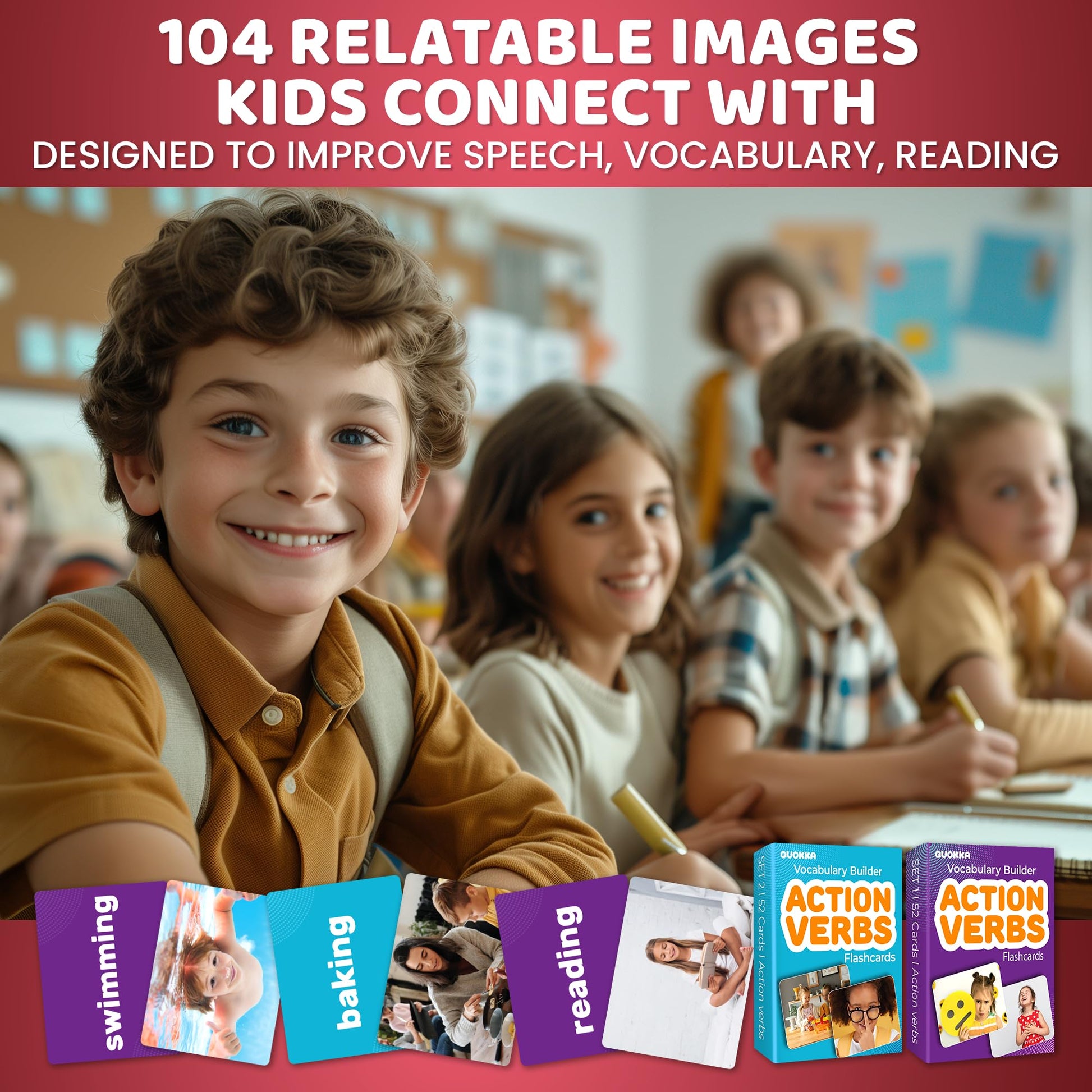 Vocabulary Builder Flash Cards for Kids Ages 4-8 — Speech Therapy Materials