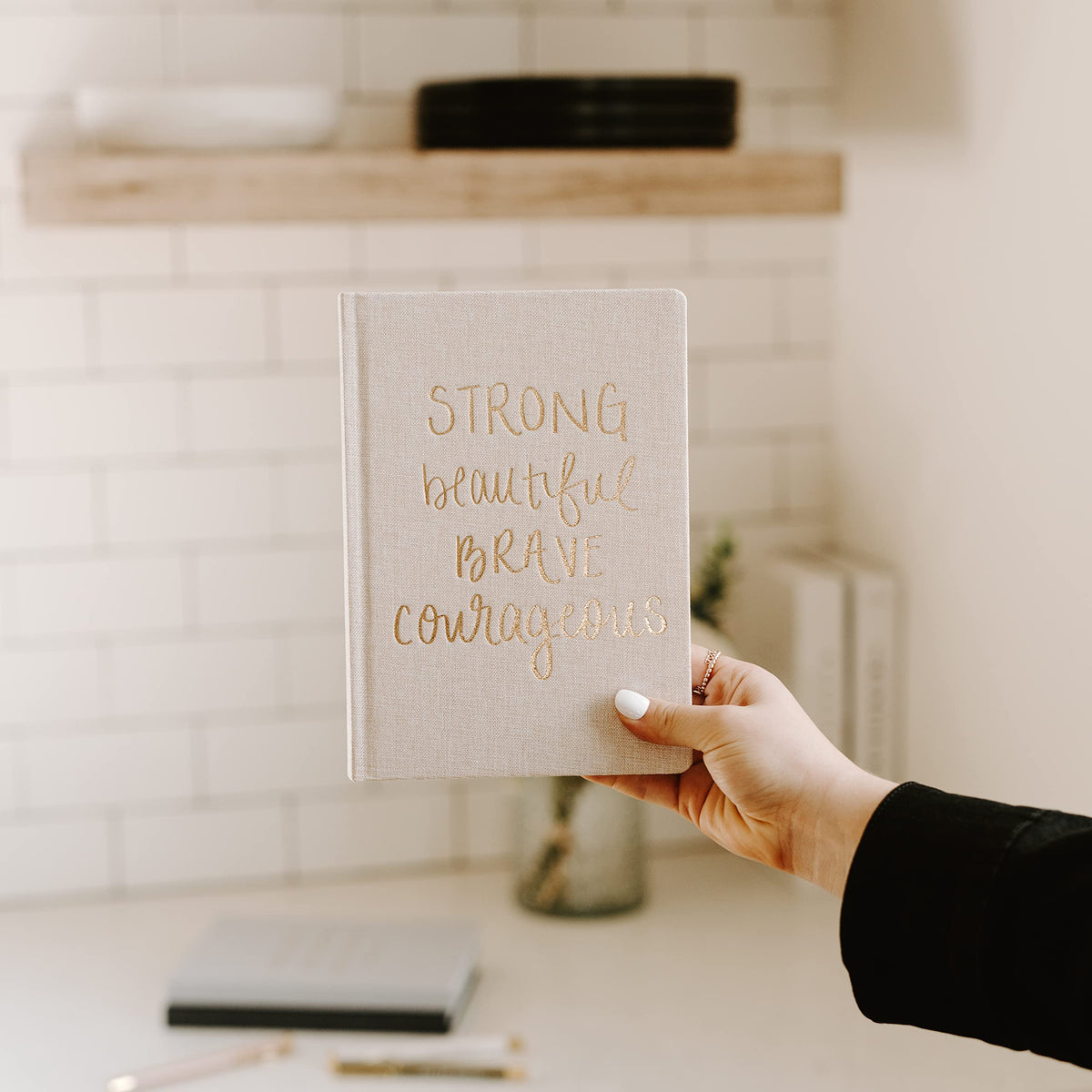 Sweet Water Decor Cute Motivational Lined Composition Notebook for Women, 100 Ruled Pages for